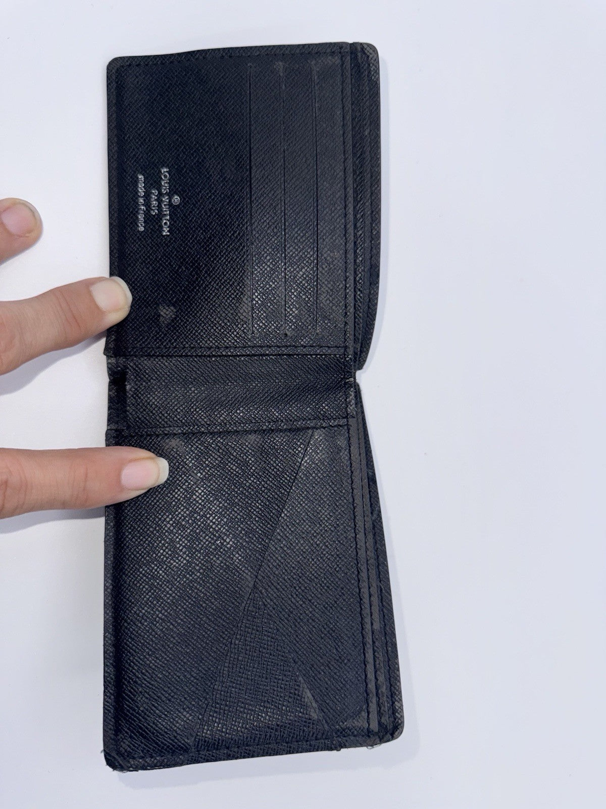 Louis Vuitton Epi Wallet Black Folding