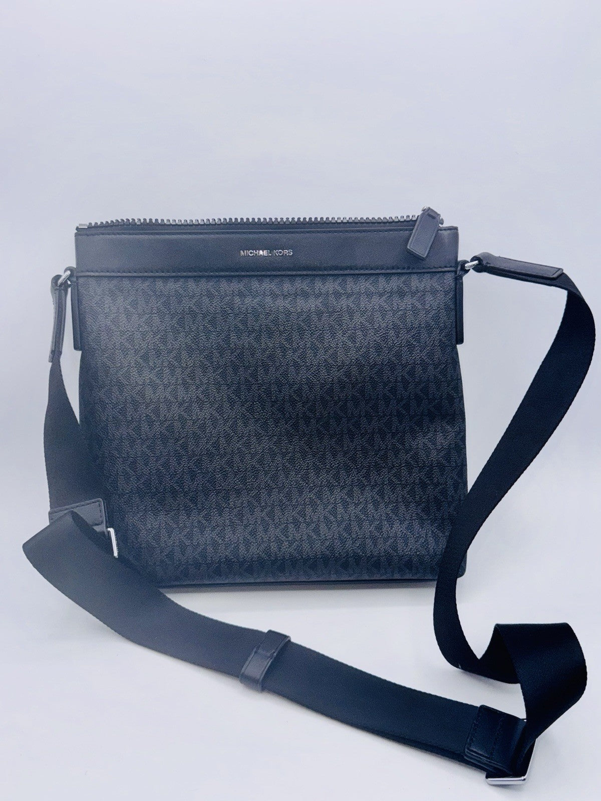 Michael Kors Cooper Greyson Crossbody Gray Black
