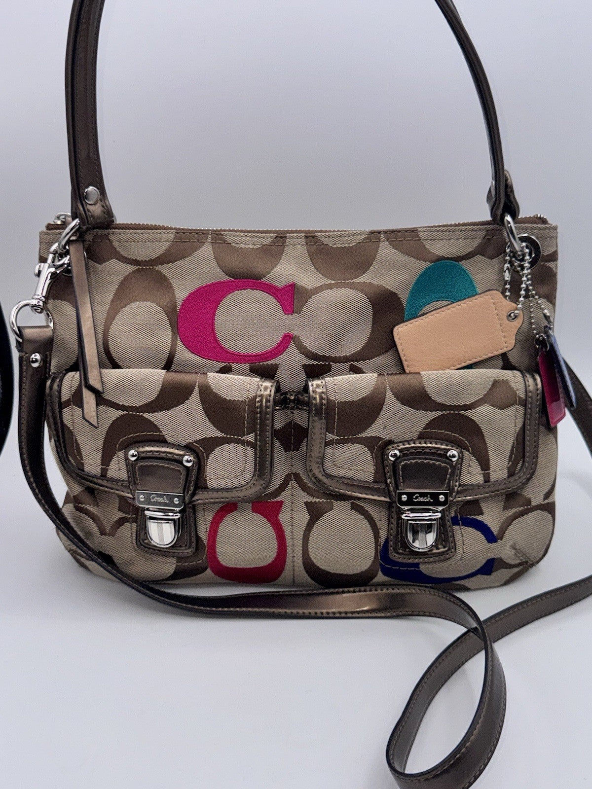 Coach Poppy Embroidered Signature Hippie Crossbody Vintage Y2K G1282 21186