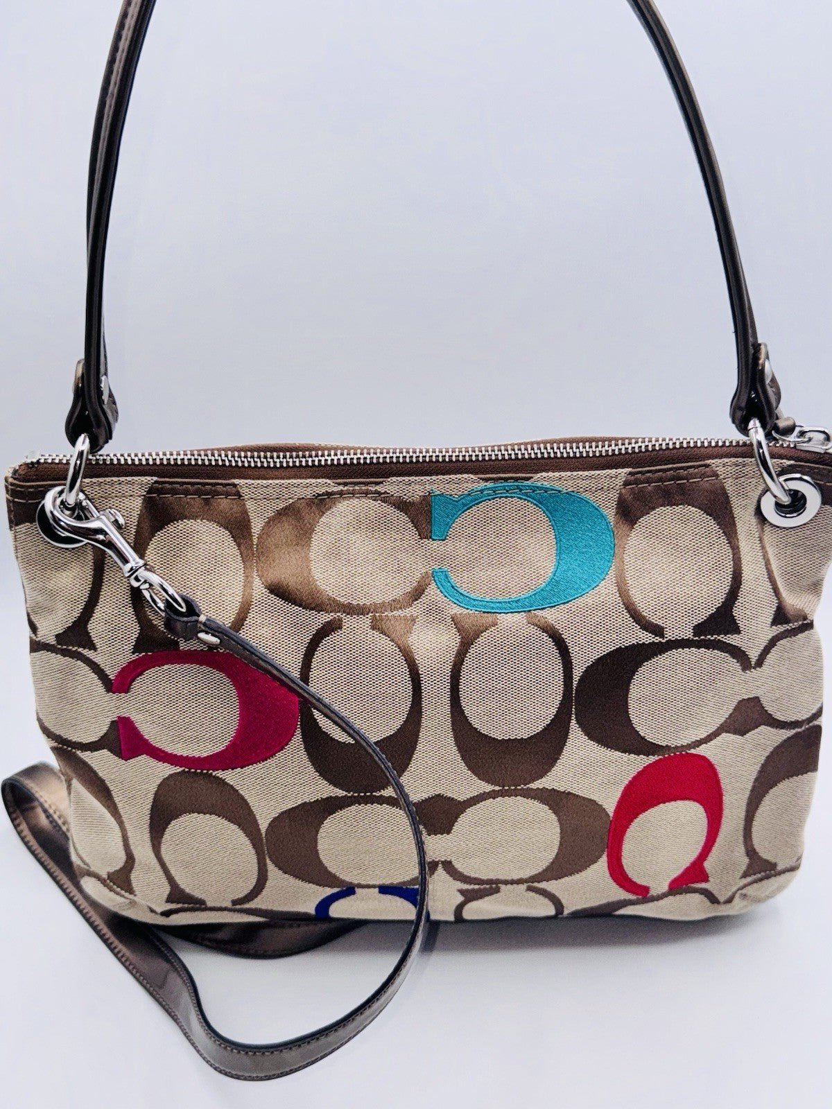 Coach Poppy Embroidered Signature Hippie Crossbody Vintage Y2K G1282 21186