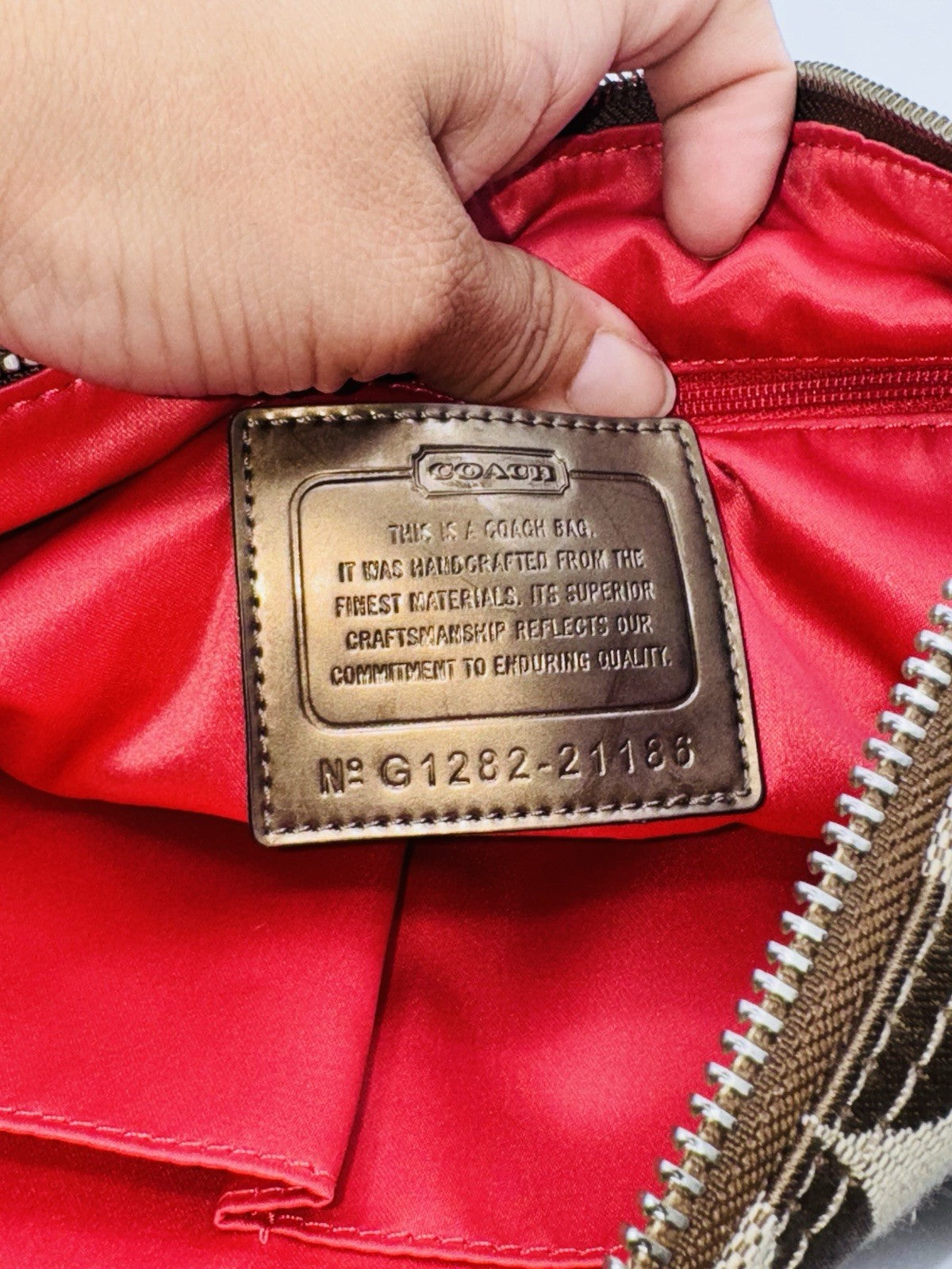 Coach Poppy Embroidered Signature Hippie Crossbody Vintage Y2K G1282 21186