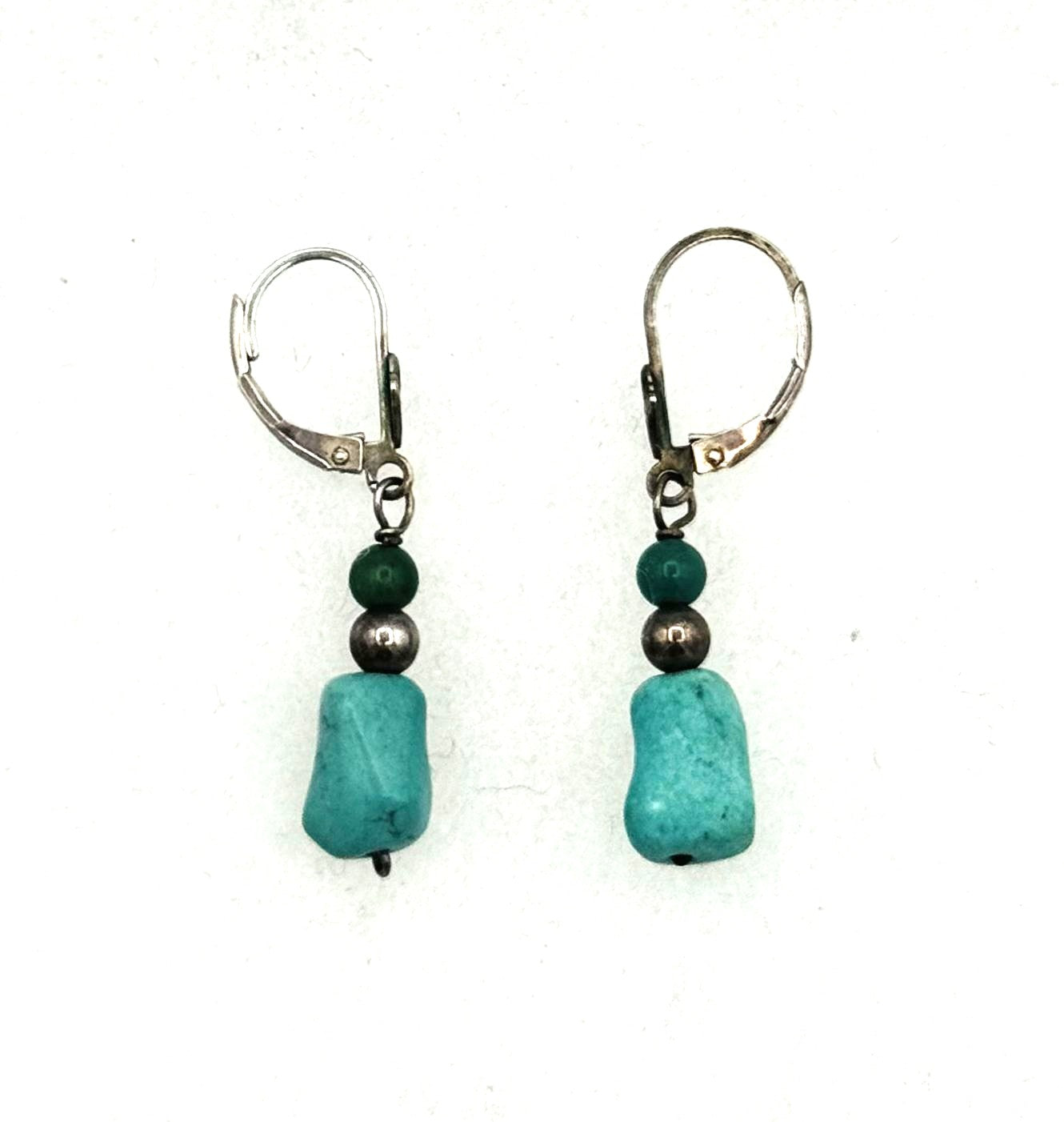 Carolyn Pollack Relics Turquoise Necklace & Earring Set – Sterling Silver (SS)