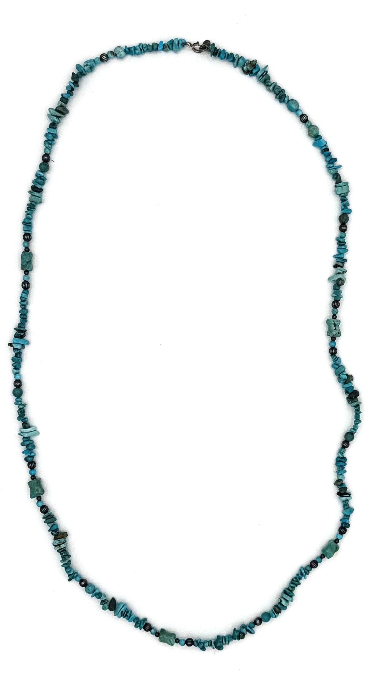 Carolyn Pollack Relics Turquoise Necklace & Earring Set – Sterling Silver (SS)