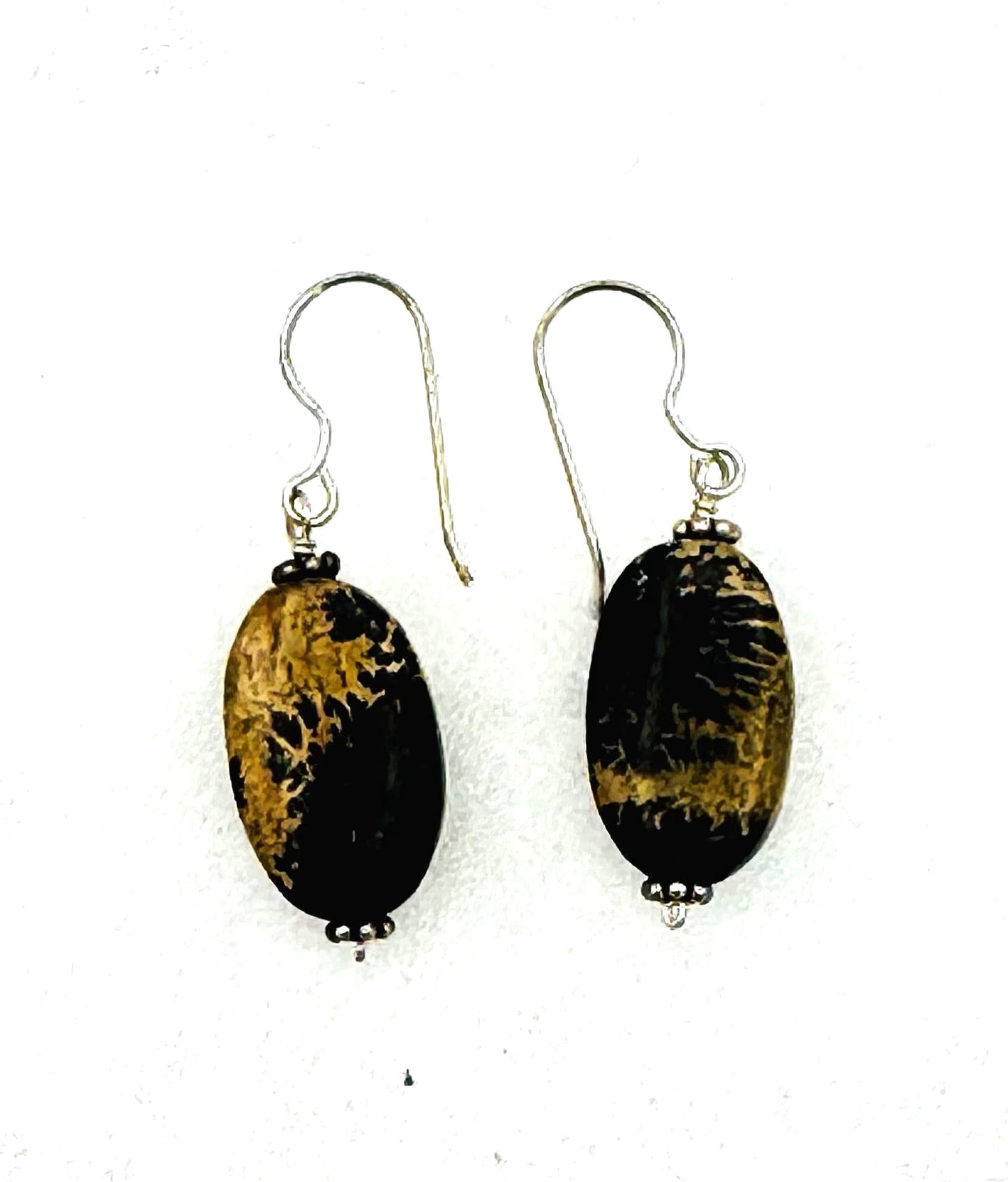 Picture Jasper & Agate Necklace and Earring Set – Sterling Silver (SS)