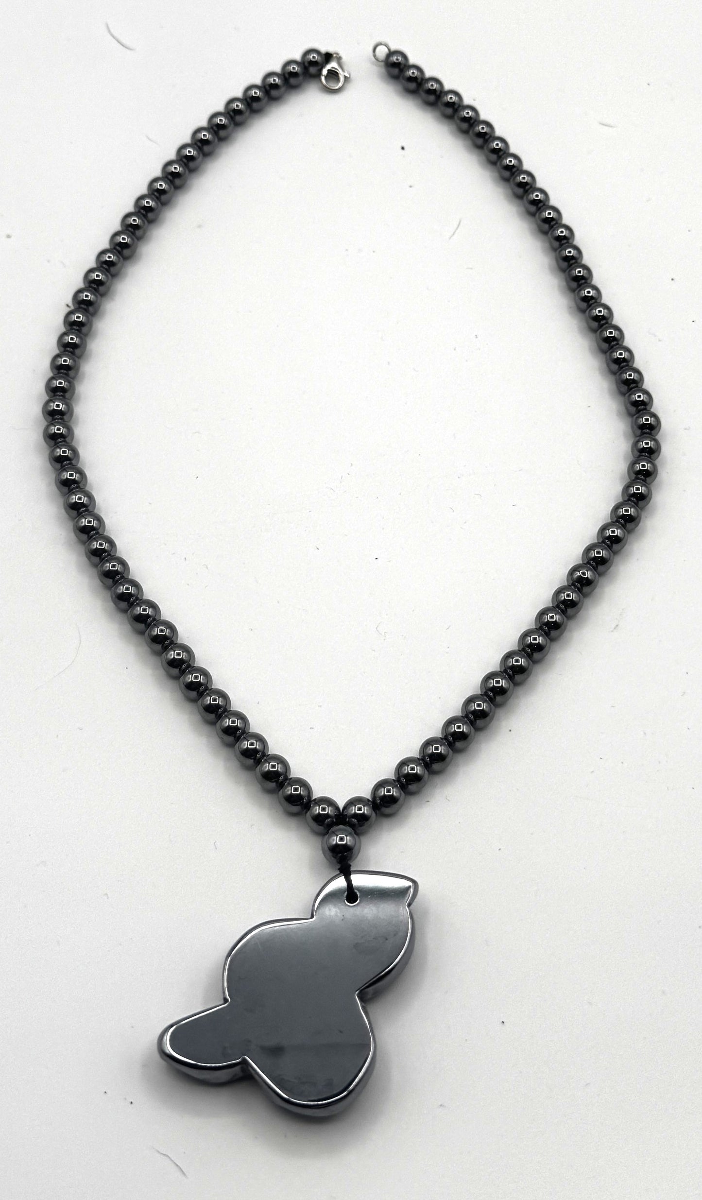 Sterling Silver Terahertz Snake Pendant Necklace