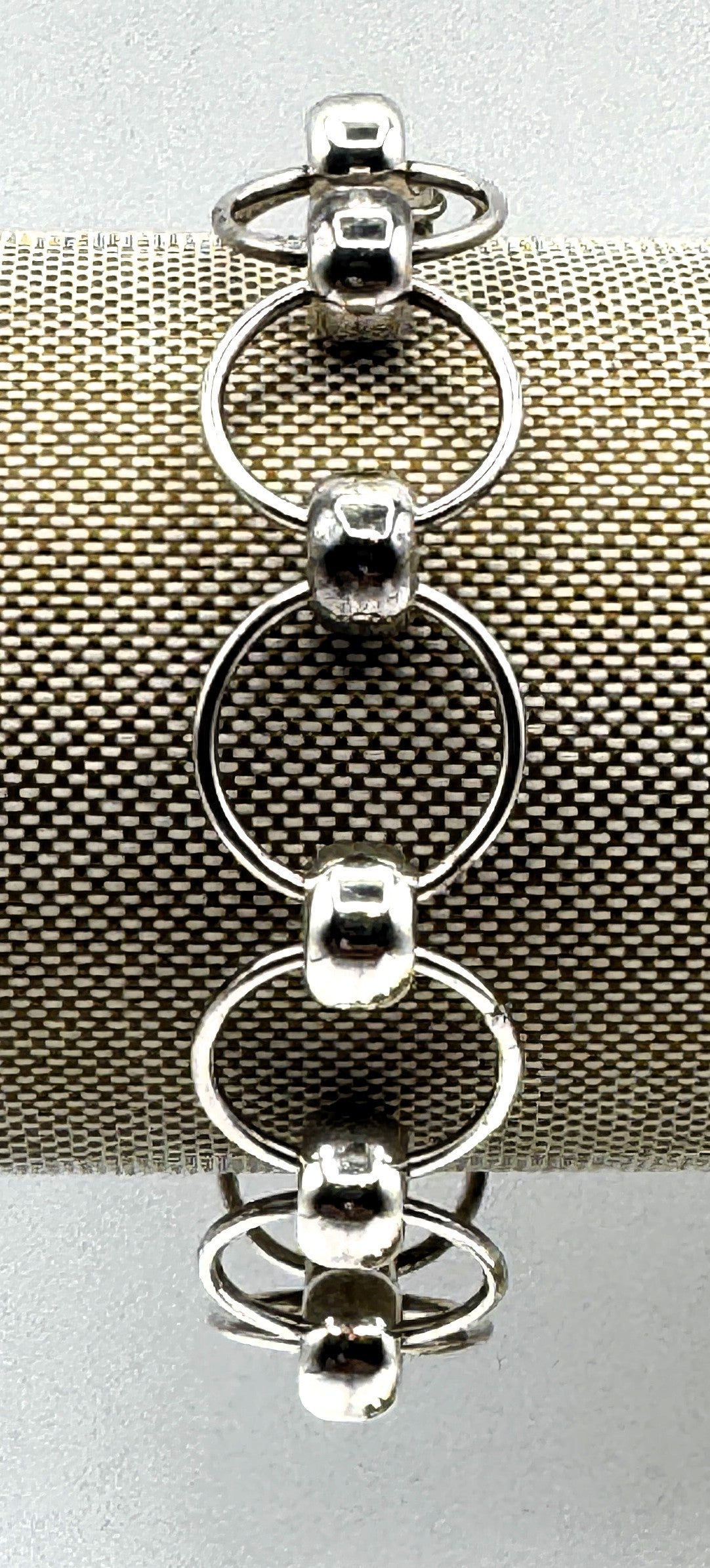 Sterling Silver Ball & Ring Toggle Bracelet