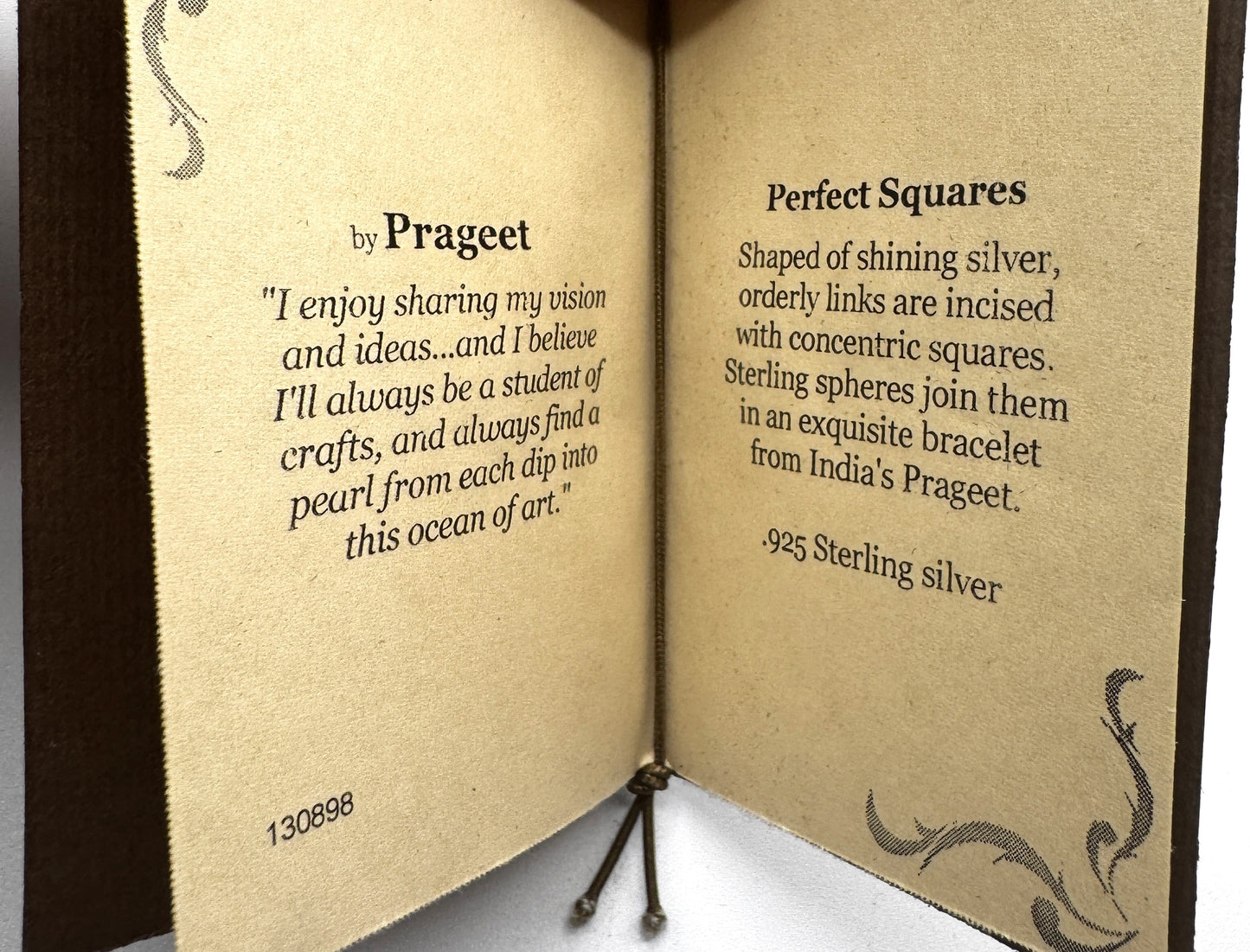 Novica Sterling Silver Bracelet – “Perfect Squares” by Prageet, India