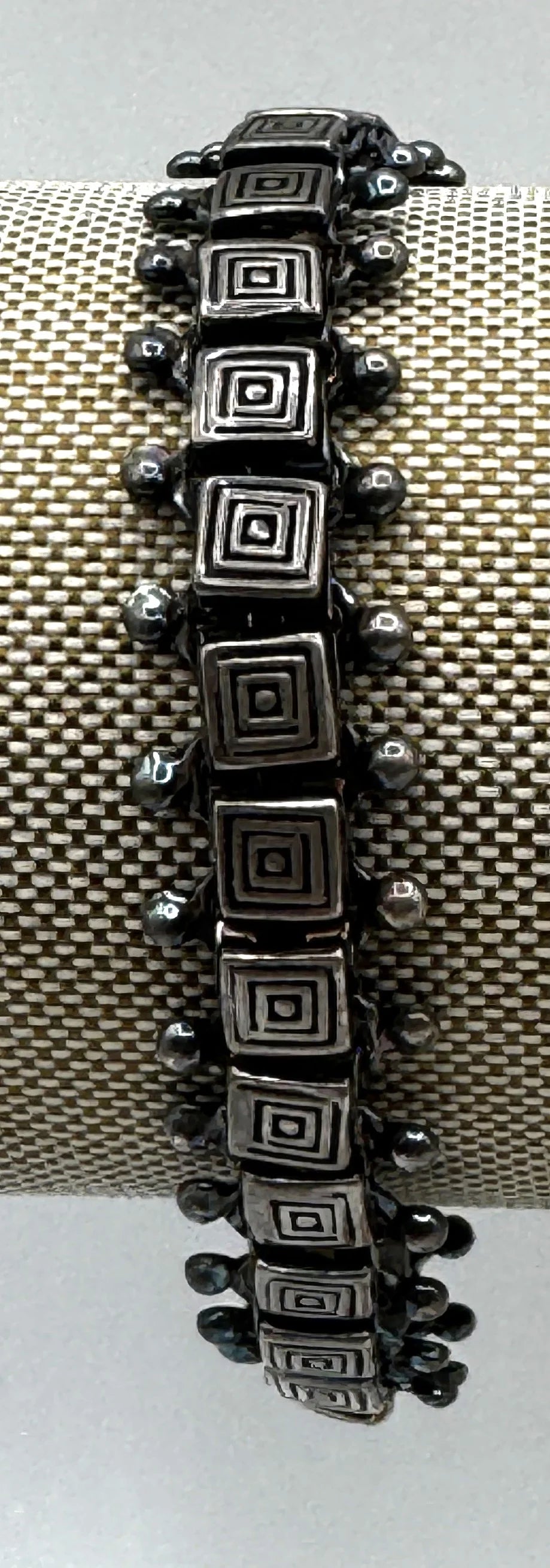 Novica Sterling Silver Bracelet – “Perfect Squares” by Prageet, India