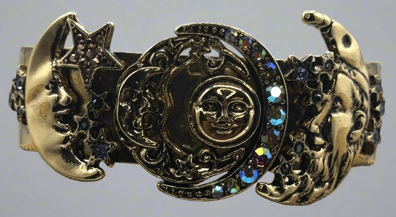Kirks Folly Gold-Tone “Moon Shadow” Petite Cuff Bracelet