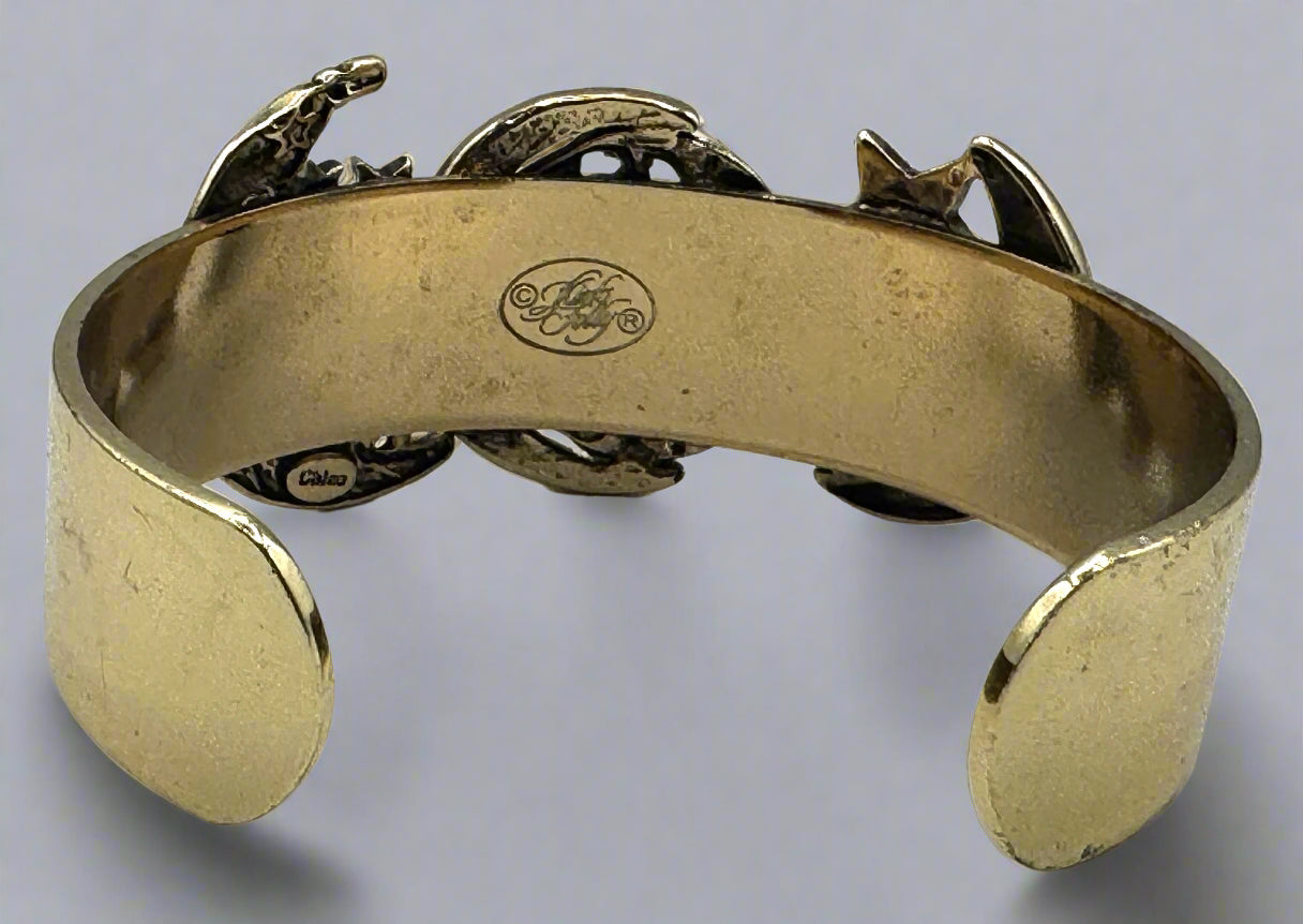 Kirks Folly Gold-Tone “Moon Shadow” Petite Cuff Bracelet
