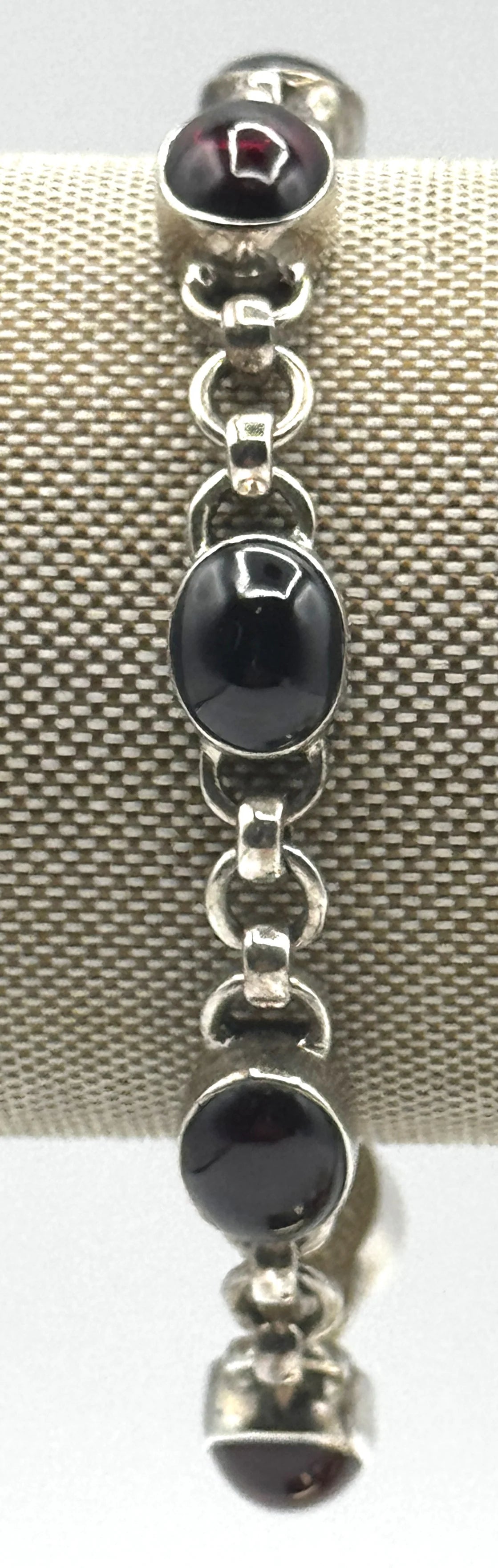 Silpada Sterling Silver Garnet Toggle Bracelet