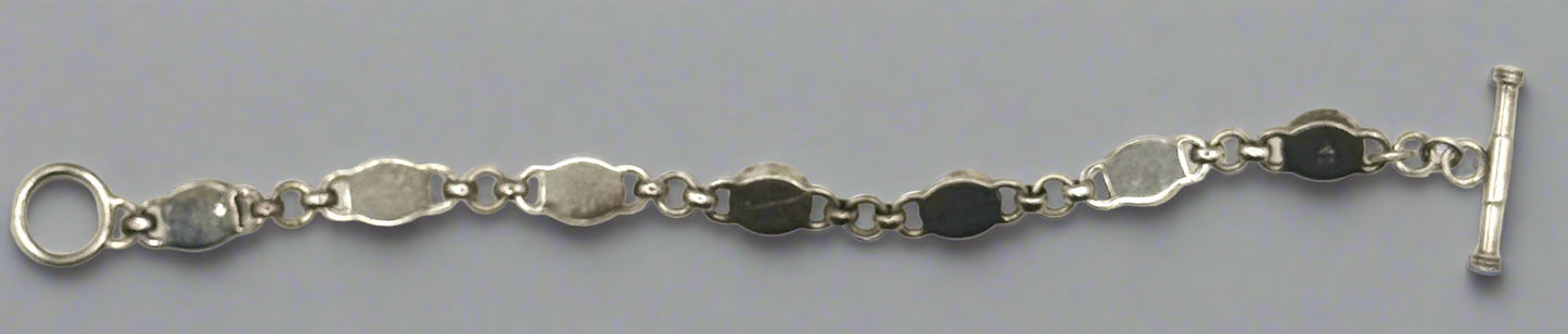 Silpada Sterling Silver Garnet Toggle Bracelet