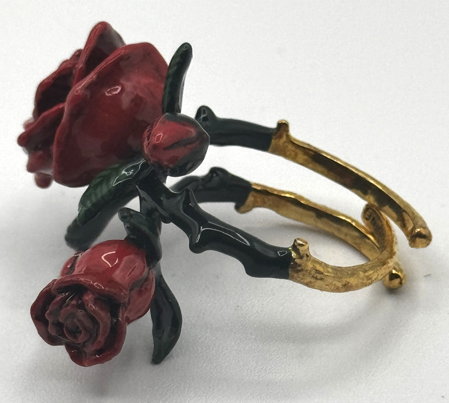 Good AfterNine Adjustable Red Rose Ring – Size 6