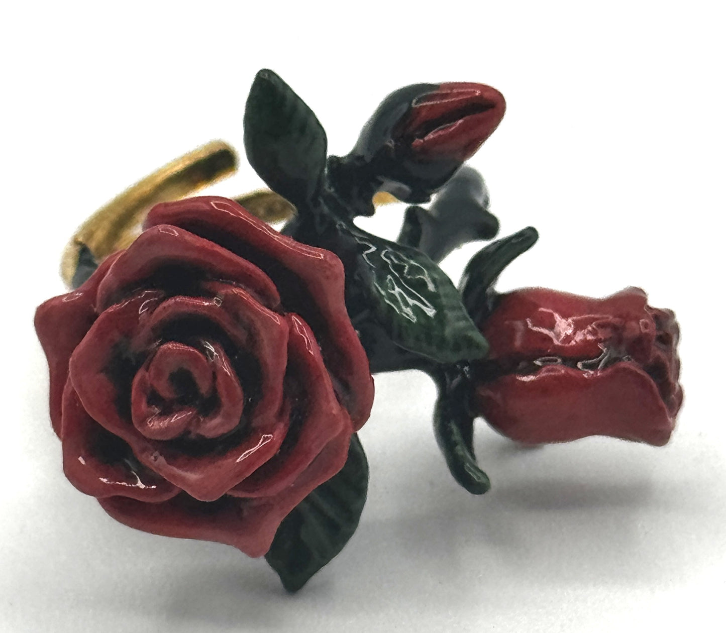 Good AfterNine Adjustable Red Rose Ring – Size 6