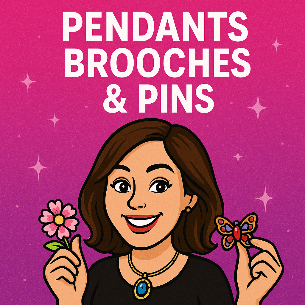 PENDANTS BROOCHES & PINS