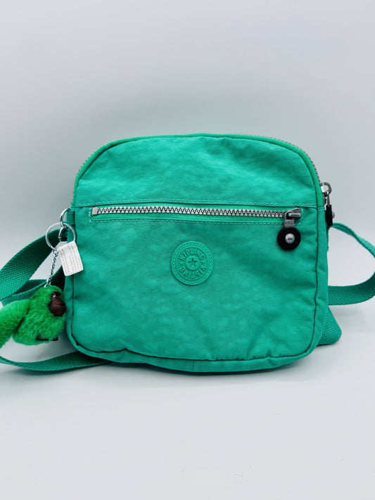 Kipling HB6467 Keefe Shoulder Crossbody Bag Double Green