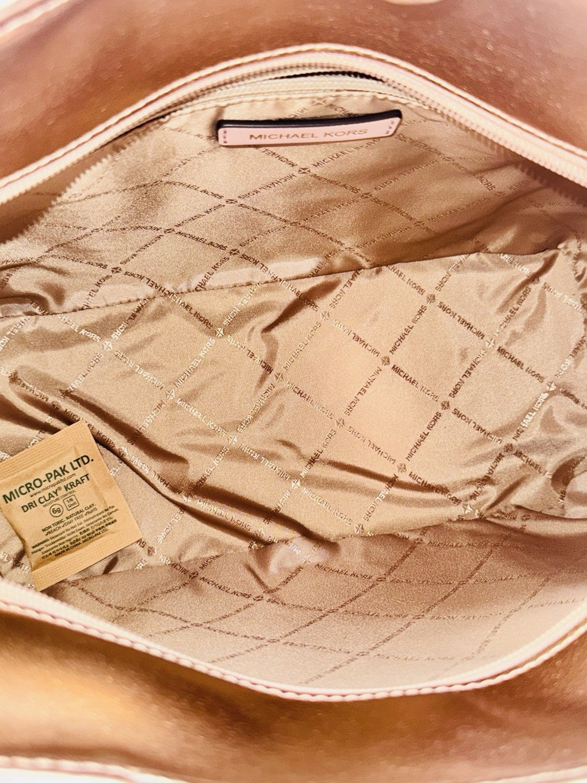 Michael Kors jet set travel purse tote  rose gold (primrose) *new*