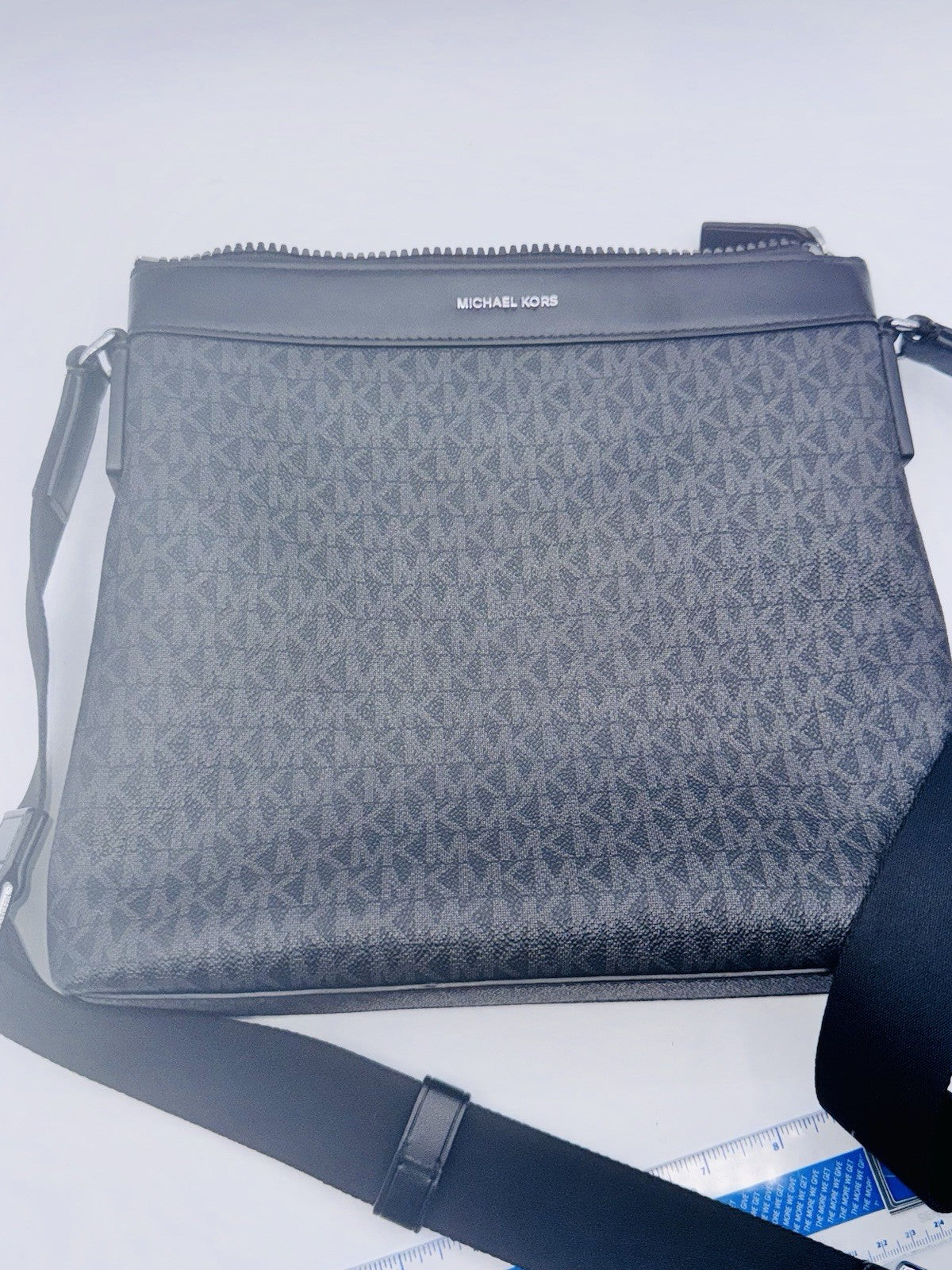 Michael Kors Cooper Greyson Crossbody Gray Black