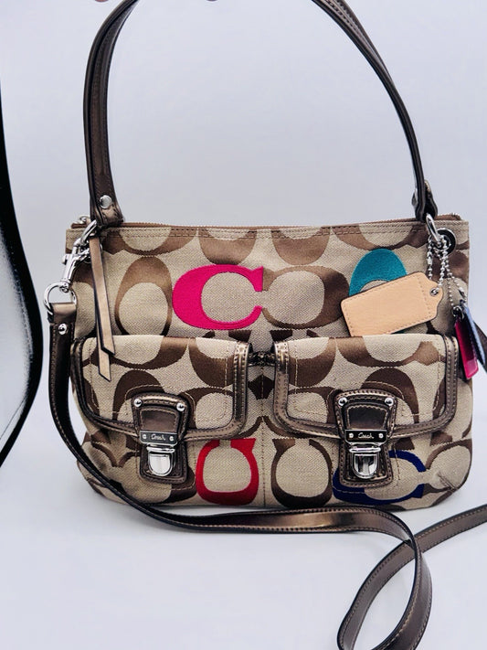 Coach Poppy Embroidered Signature Hippie Crossbody Vintage Y2K G1282 21186