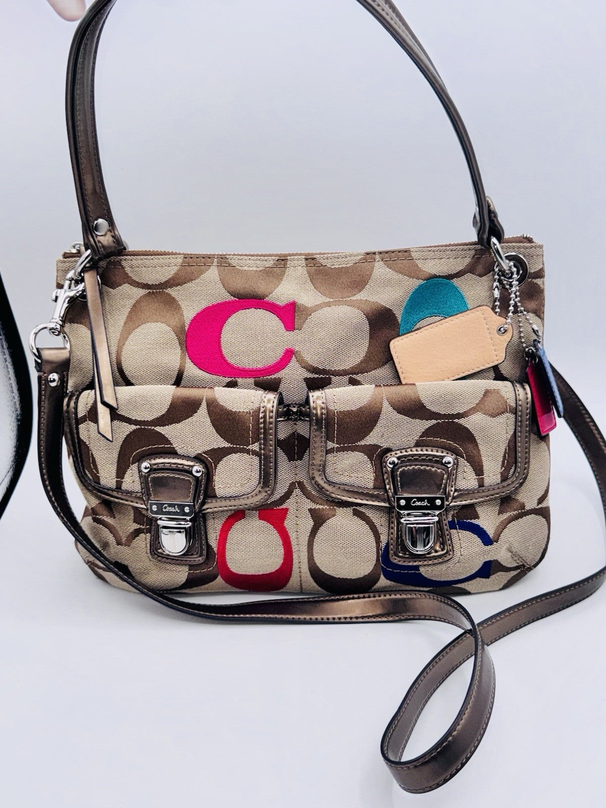 Coach Poppy Embroidered Signature Hippie Crossbody Vintage Y2K G1282 21186