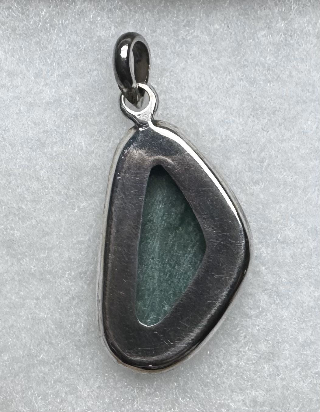 Sterling Silver Moss Agate Pendant