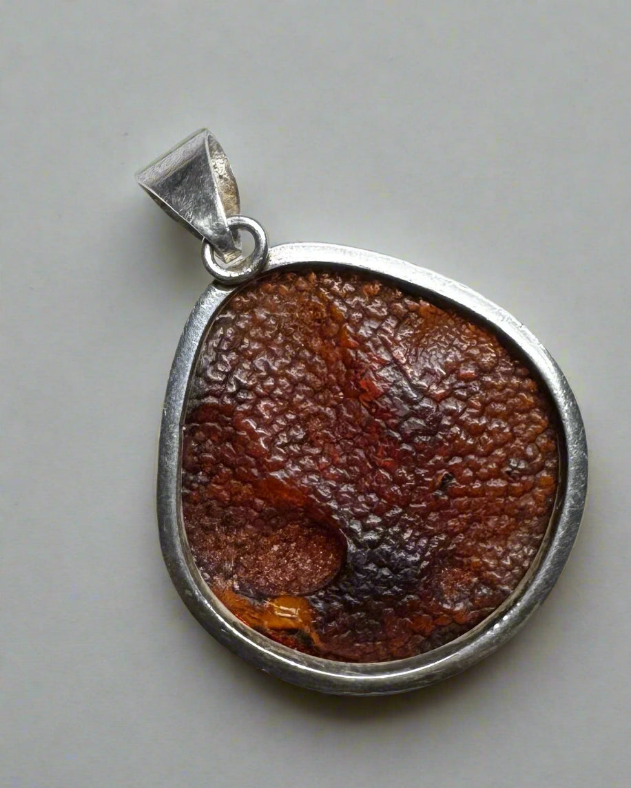 Sterling Silver Baltic Amber Pendant