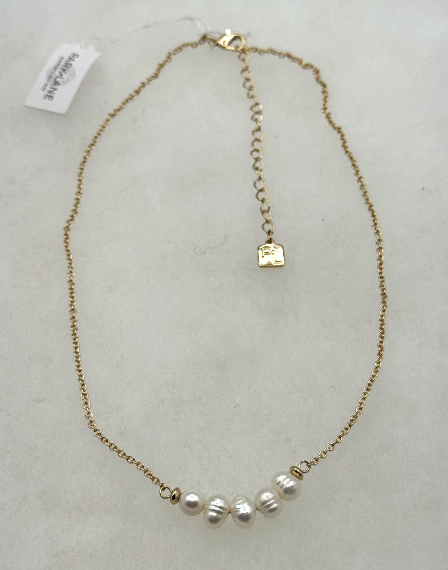 Park Lane Gold-Tone Necklace with Freshwater Pearls – Dainty Modern Classic
