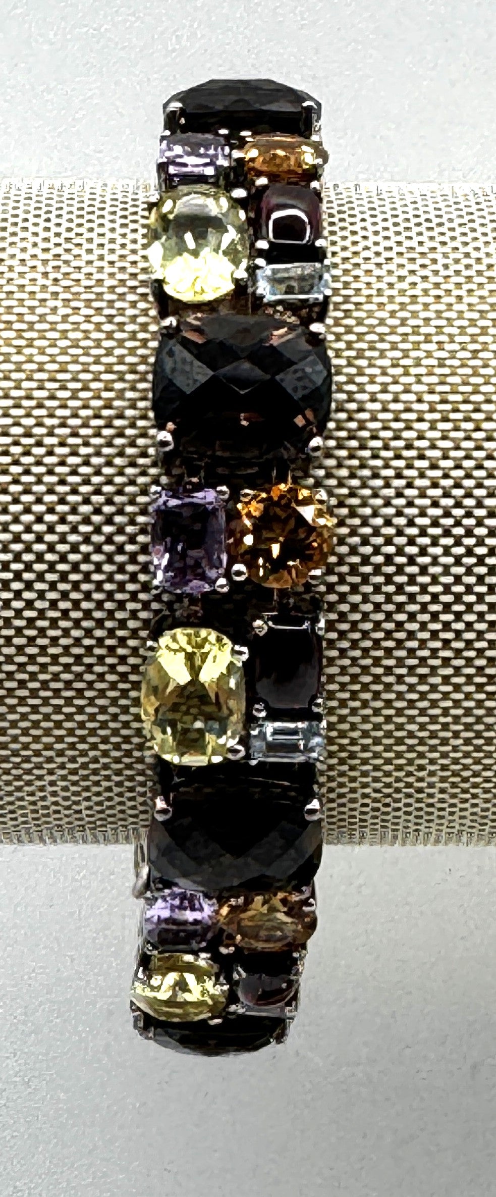 Chunky Multi-Gemstone Sterling Silver Tennis Bracelet – Michele Albala