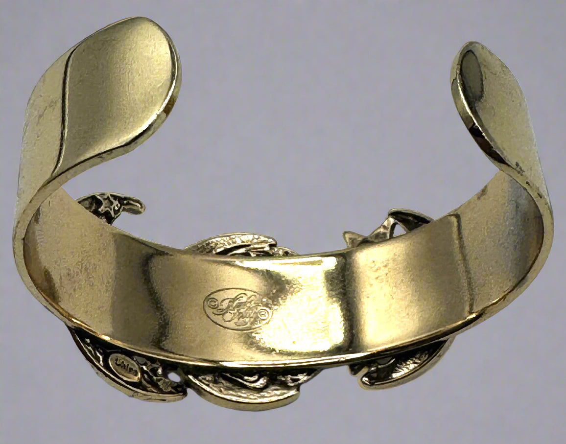 Kirks Folly Gold-Tone “Moon Shadow” Petite Cuff Bracelet