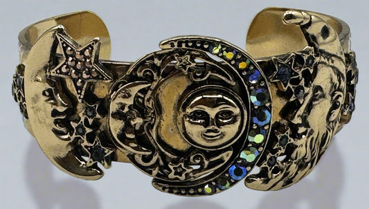 Kirks Folly Gold-Tone “Moon Shadow” Petite Cuff Bracelet