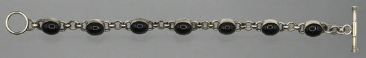 Silpada Sterling Silver Garnet Toggle Bracelet